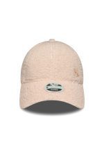 New Era New York Yankees Womens MLB Borg 9FORTY Adjustable Cap Pastel Pink 60691314 - Image 2