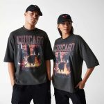 New Era Chicago Bulls NBA Washed Graphic Grey T-Shirt 60684355 - Image 4
