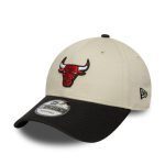 New Era Chicago Bulls NBA Colour Block Cream 9FORTY Adjustable Cap 60691267
