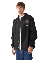 New Era New York Yankees MLB Twill Black Coaches Jacket 60684316