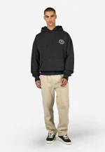 PEGADOR HAARLEM OVERSIZED HOODIE VINTAGE BLACK PGDR-6529-065 - Image 5
