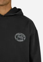 PEGADOR HAARLEM OVERSIZED HOODIE VINTAGE BLACK PGDR-6529-065 - Image 4