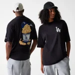 New Era LA Dodgers MLB Food Graphic Black Oversized T-Shirt 60684280 - Image 2