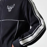 New Era Chicago Bulls NBA Outline Black Track Jacket 60684341 - Image 3