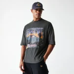 New Era LA Lakers NBA Washed Graphic Grey T-Shirt 60684346