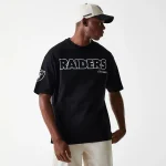 New Era Las Vegas Raiders NFL Wordmark Black Oversized T-Shirt 60684359