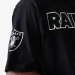 New Era Las Vegas Raiders NFL Wordmark Black Oversized T-Shirt 60684359 - Image 3