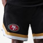 New Era San Francisco 49ers NFL Mesh Black Shorts 60684370 - Image 2