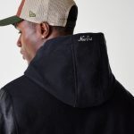 New Era New Era Black Hooded Varsity Jacket 60684379 - Image 4