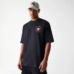 New Era New Era Cafe Graphic Black Oversized T-Shirt 60684396