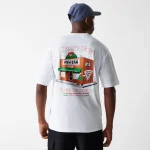 New Era Pizza Club Graphic White Oversized T-Shirt 60684397 - Image 5
