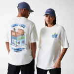 New Era Skate Graphic Open White Oversized T-Shirt 60684400 - Image 2
