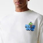 New Era Skate Graphic Open White Oversized T-Shirt 60684400 - Image 4