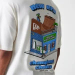 New Era Skate Graphic Open White Oversized T-Shirt 60684400 - Image 3