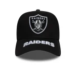 NEW ERA LAS VEGAS RAIDERS MLB VISOR HIT BLACK 9FORTY E-FRAME ADJUSTABLE CAP 60691073 - Image 2