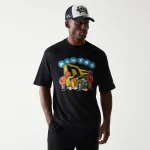 NEW ERA X NETFLIX SQUID GAME GRAPHIC BLACK OVERSIZED SHORT SLEEVE T-SHIRT 60767034