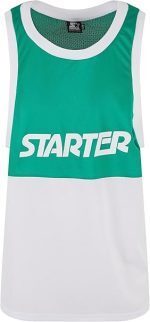 Starter Black Label Split Mesh Tank Top C.Green/White ST368 - Image 3