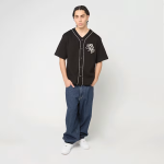 KARL KANI LEGACY WAFFLE BASEBALL JERSEY BLACK KM254-003-1 - Image 3
