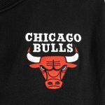 New Era Chicago Bulls NBA Panel Black Bomber Jacket 60684306 - Image 3