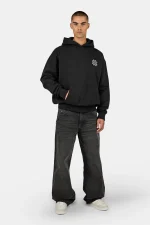 PEGADOR OPOLE OVERSIZED HOODIE WASHED BLACK PGDR-6543-002 - Image 4