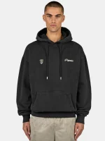 PEGADOR NAMUR OVERSIZED HOODIE VINTAGE BLACK PGDR-6712-065