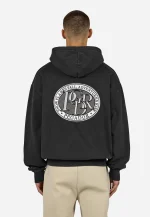 PEGADOR HAARLEM OVERSIZED HOODIE VINTAGE BLACK PGDR-6529-065 - Image 2