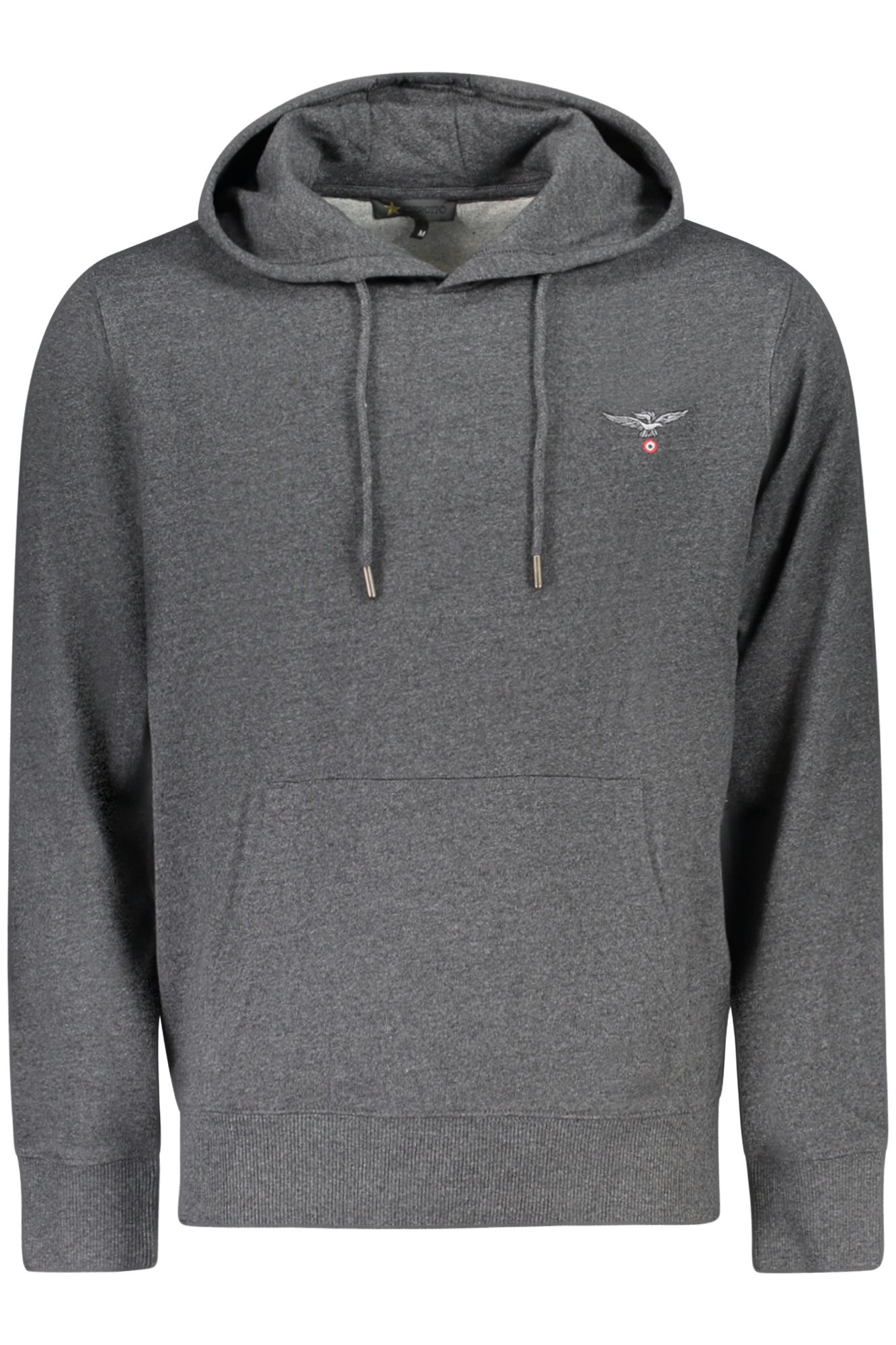 accademiamilitarefelpaconzipuomogrigio_1 MILITARY ACADEMY MEN'S GRAY ZIP-UP SWEATSHIRT - Image 1