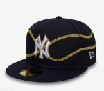 New Era New York Yankees MLB Chain Wrap Navy 59FIFTY Fitted Cap 60691169