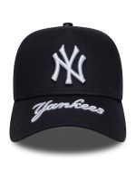 New Era New York Yankees MLB Visor Hit Navy 9FORTY E-Frame Adjustable Cap 60691075 - Image 2