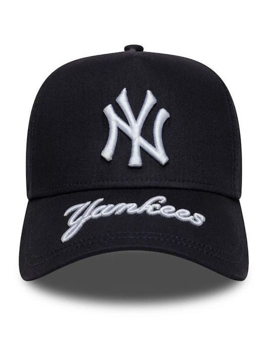New Era New York Yankees MLB Visor Hit Navy 9FORTY E-Frame Adjustable Cap 60691075 - Image 2