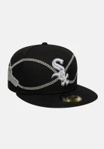 New Era New York Yankees MLB Chain Wrap Black 59FIFTY Fitted Cap 60691170 - Image 4
