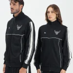 New Era Chicago Bulls NBA Outline Black Track Jacket 60684341 - Image 8
