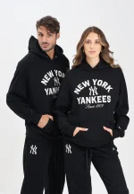 New Era MLB Heritage New York Yankees Black Oversized Pullover Hoodie 60684323 - Image 6