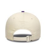 New Era LA Lakers NBA Colour Block Cream 9FORTY Adjustable Cap 60691266 - Image 4