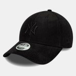 NEW ERA New York Yankees Womens MLB Cord Black 9FORTY Adjustable Cap 60691365