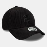 NEW ERA New York Yankees Womens MLB Cord Black 9FORTY Adjustable Cap 60691365 - Image 3