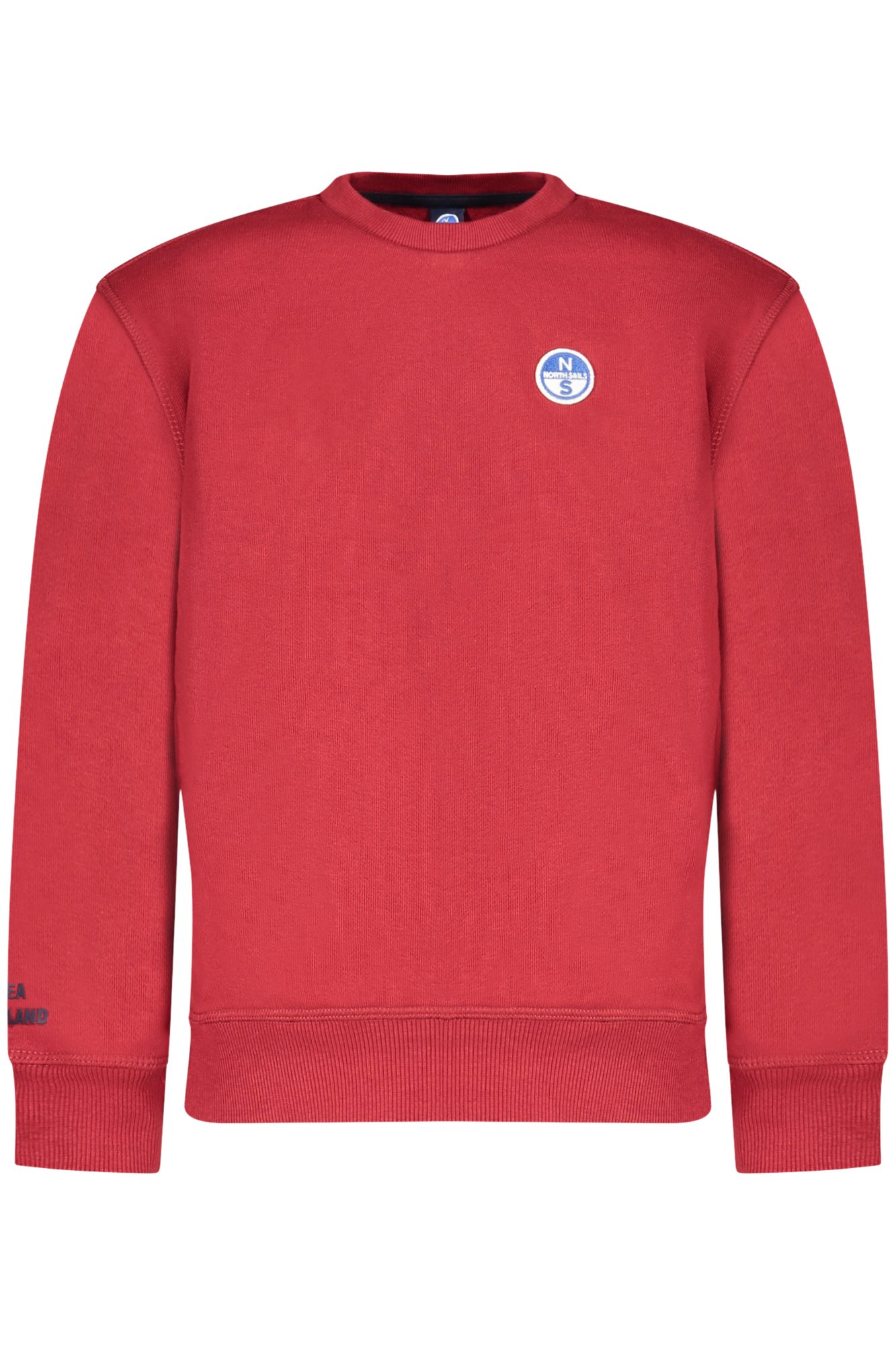 northsailsfelpasenzazipbambinorosso_1 NORTH SAILS CHILDREN'S RED ZIP-UP SWEATSHIRT - Image 1