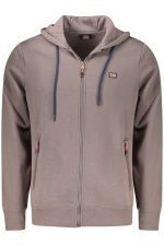 NORWAY 1963 MEN'S BROWN ZIP-UP SWEATSHIRT