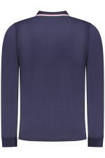NORWAY 1963 MEN'S LONG-SLEEVED POLO SHIRT, BLUE - Image 2