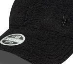New Era LA Dodgers Womens MLB Borg Black 9FORTY Adjustable Cap 60691331 - Image 2