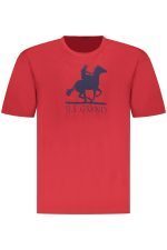 US GRAND MEN'S SHORT-SLEEVED RED T-SHIRT