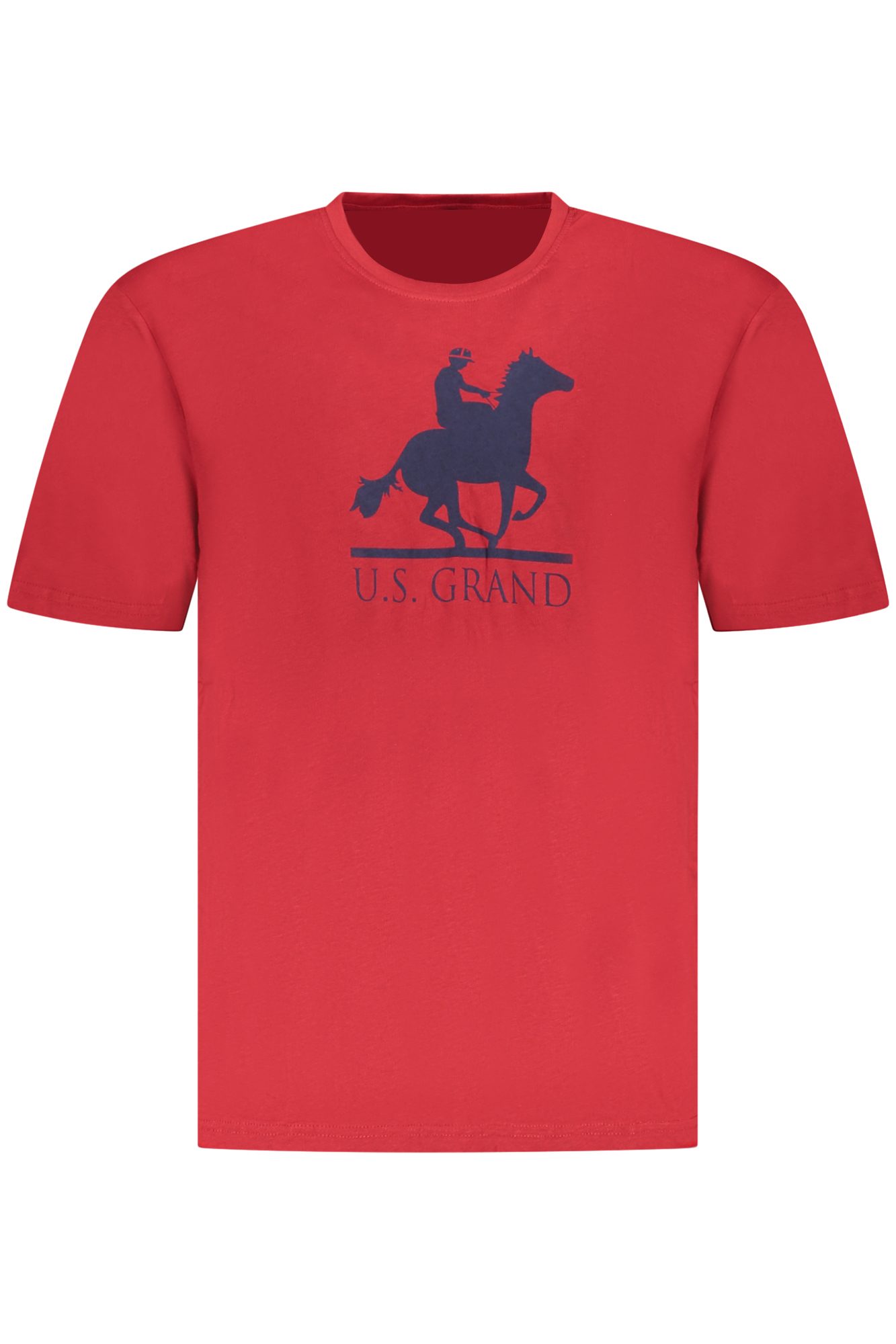 usgrandpolot-shirtmanichecorteuomorosso_1 US GRAND MEN'S SHORT-SLEEVED RED T-SHIRT - Image 1