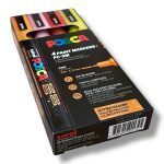 Posca PC-3ML Fine Markers 4 pcs. Set 0.9-1.3mm Glitter Warm Sparkling Color - Image 2