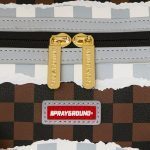 SPRAYGROUND CREAM AND BROWN TEAR CHECK MINI DUFFLE D8293 24 x 31 x 15 cm - Image 5