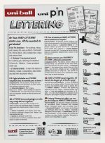 UNI PIN SET 8P NO. 2 COLLECTION PACK LETTERING 8 PCS. SET - Image 2