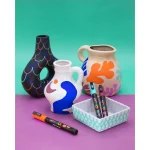 Posca PC-3ML Fine Markers 4 pcs. Set 0.9-1.3mm Glitter Cool Sparkling Color - Image 3