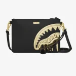 SPRAYGROUND GOLD AND DANGEROUS CROSSOVER CLUTCH B8271 18 x 25.4 x 0.6 cm - Image 4