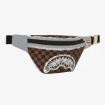 SPRAYGROUND CREAM AND BROWN TEAR CHECK SAVVY CROSSBODY B8296 38 cm x 17 cm x 4 cm - Image 4
