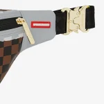 SPRAYGROUND CREAM AND BROWN TEAR CHECK SAVVY CROSSBODY B8296 38 cm x 17 cm x 4 cm - Image 2