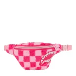 SPRAYGROUND PINK FUR CHECK SAVVY CROSSBODY B8275 18x4x38 cm